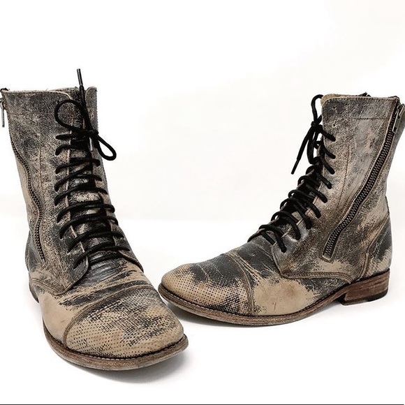 Bed Stu Cobbler Series Mid Calf Lace 